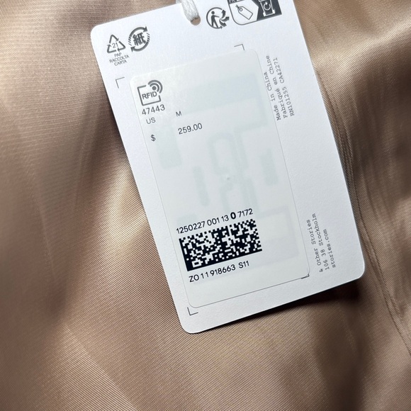 & Other Stories Tan Car Coat - Picture 4 of 6